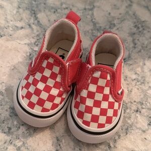 Hot Pink Checker Baby Vans